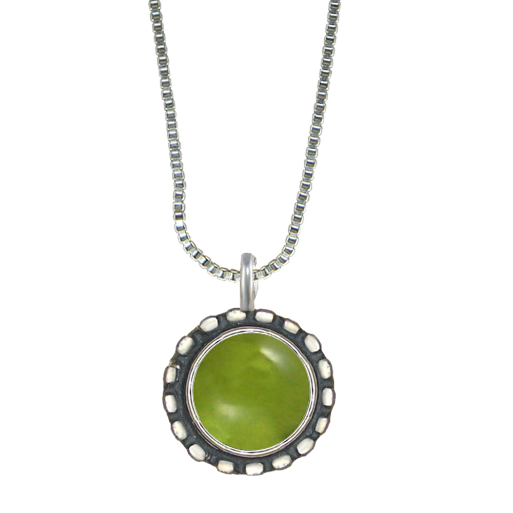 Sterling Silver Little Peridot Pendant Necklace